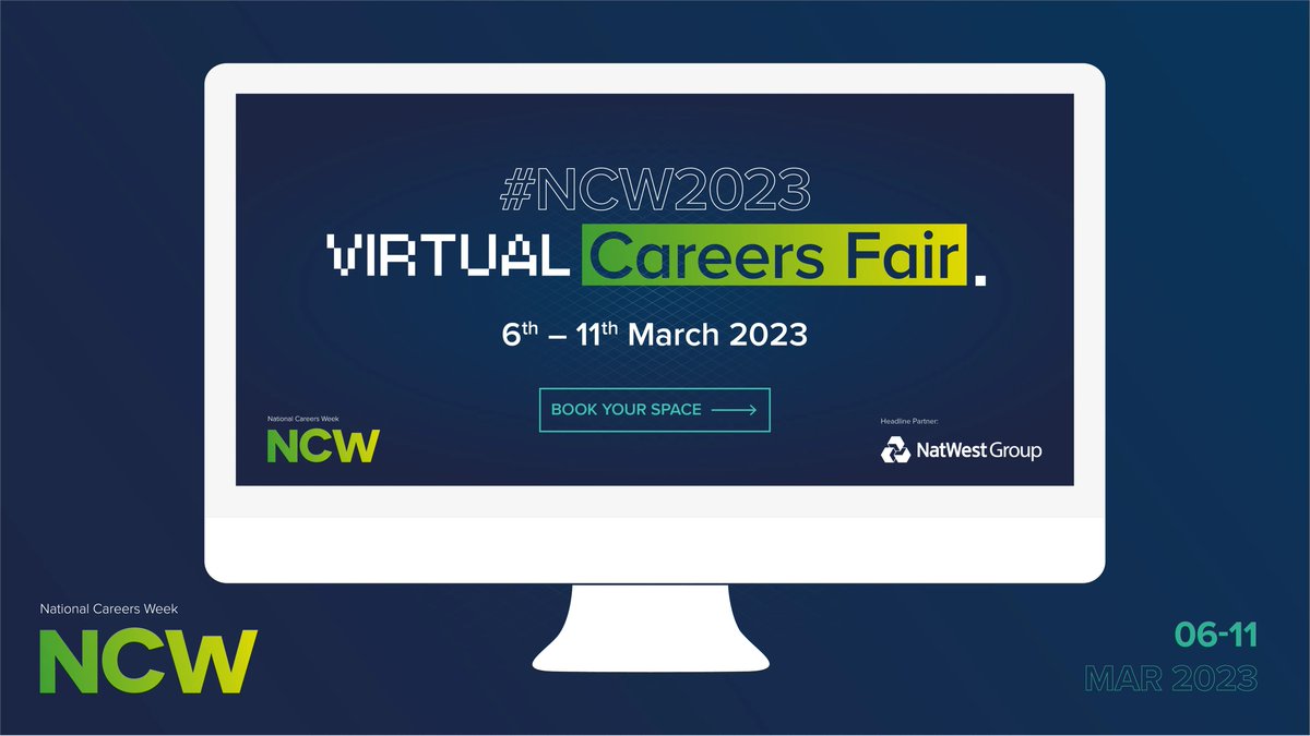 🖥️ Our Virtual Careers Fair is OPEN! 

🗓️ Available NOW!

🔗buff.ly/3ZQlP7F

👥 4 floors of  great careers information. 

#NCW2023