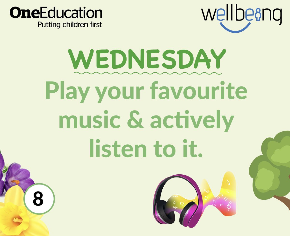 OneEducationHR's tweet photo. Research shows blood flows more easily when #music is played!
🎶 can reduce heart rate, lower blood pressure, decrease cortisol (stress hormone) whilst increasing serotonin &amp; endorphin levels so elevating mood &amp; boost production of the hormone dopamine. 
#Wellbeing #wellness https://t.co/RX6jyYn5aF