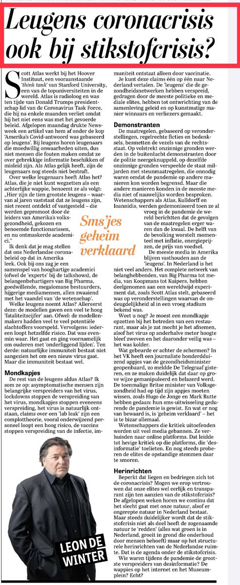 DIT MOET HEEL NEDERLAND LEZEN!

Deel zoveel mogelijk op al je Soc.Media en je vrienden, familie, collega’s!
Thx. <a href="/leondewinter/">Leon de Winter</a> voor dit eerlijke en duidelijke verhaal!
Dit kan levensbepalend zijn, hou er rekening met de komende verkiezingenen! #15maartVerkiezingen