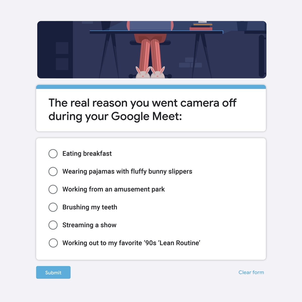 GoogleWorkspace's tweet photo. Is there an “all of the above” selection? → https://t.co/C8QFJOfIwI https://t.co/iA76Ytr5Ol