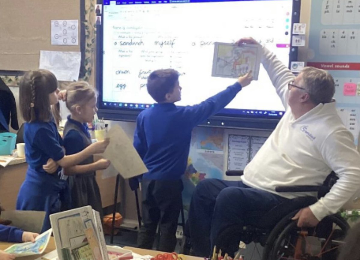SHerringthorpe's tweet photo. What an amazing time we had with @GrandadWheels when he came to visit us to start our world book day celebrations! We raised a total of £566 for the two charities! #highlyreccomend #rotherhamlovesreading #grandadwheels https://t.co/zGaAZh3cv8