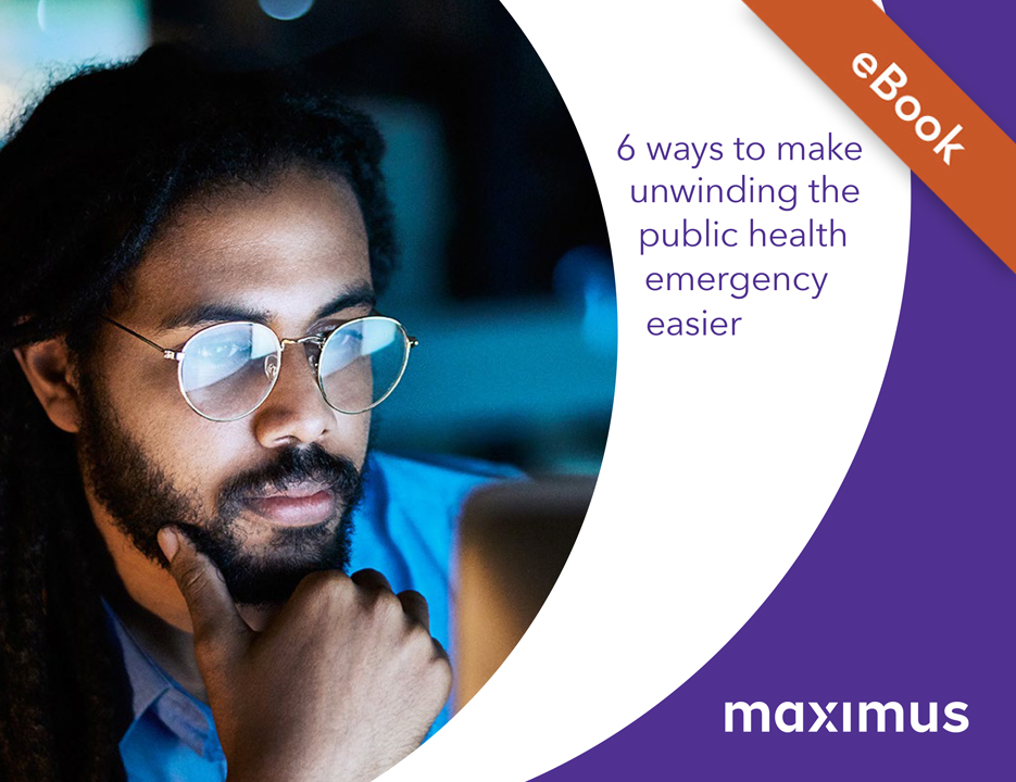 Maximus_news's tweet photo. State agencies are facing revenue shortfalls, workforce shortages, & more PHE aftershocks.
Access our eBook for tips on resuming regular eligibility & enrollment operations with FFCRA continuous enrollment requirement ending: https://t.co/Tq1KYEmmIb
#MaximusSolutions #StateHIT https://t.co/91je6bOjBk