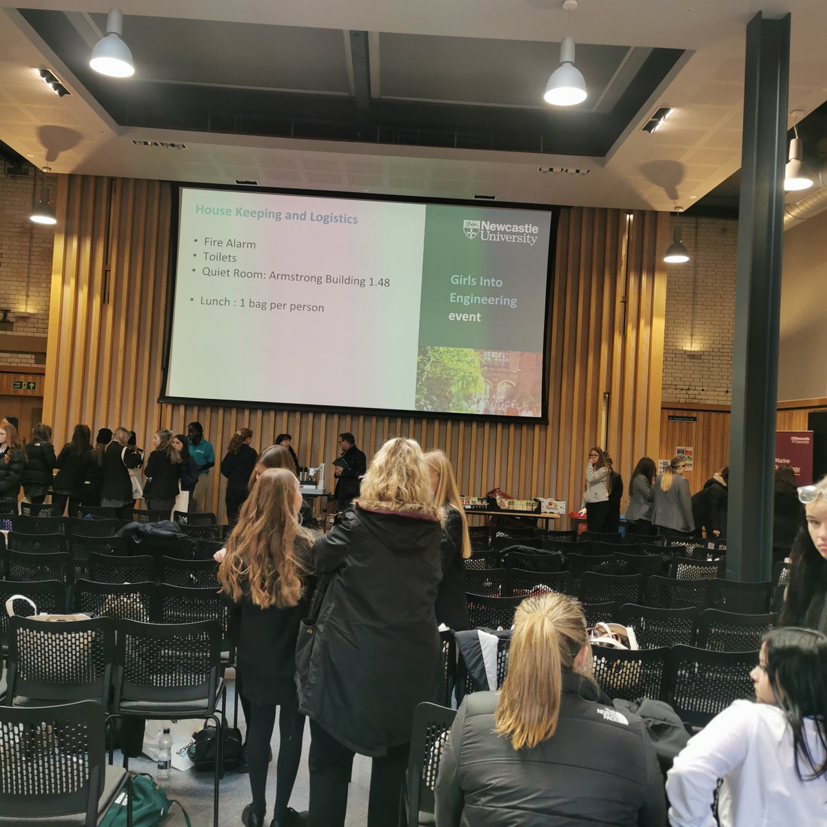 EngineeringNCL's tweet photo. Today we're welcoming students from secondary schools around the north east to our campus to learn more about Engineering, with talks and demos from inspirational colleagues.

#STEM #Outreach #WeAreNcl #InternationalWomensDay https://t.co/aDNIu8aWOE