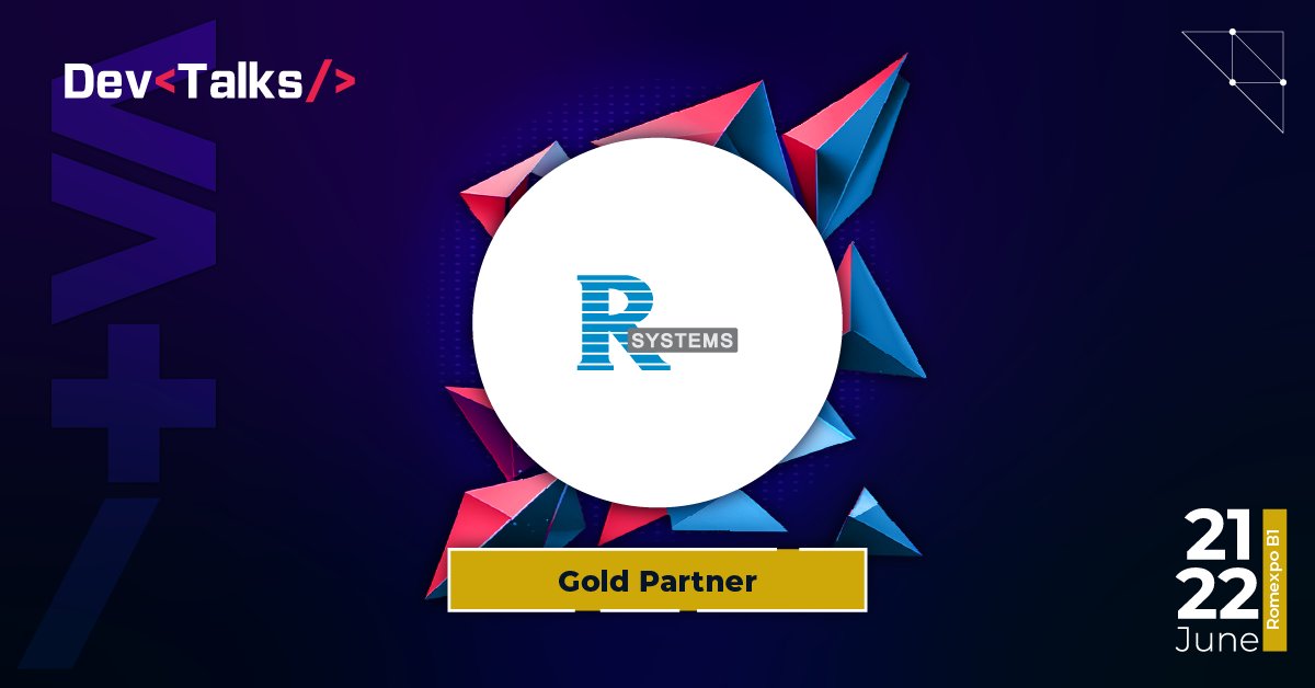 DevTalksRo's tweet photo. R Systems joins the gold partners crew for DevTalks 2023 and we're super excited for this. 💻

Come on board on June 21-22, at Romexpo, B1 Pavillion to deepen your knowledge with R Systems! Sign up here: https://t.co/6Li0yYv5Xr

#DevTalks2023 #GoldPartner https://t.co/pK3M6BsqNx