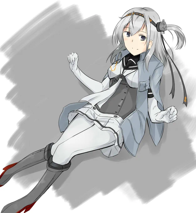 初涼月描きました 見てください!!#艦これ 