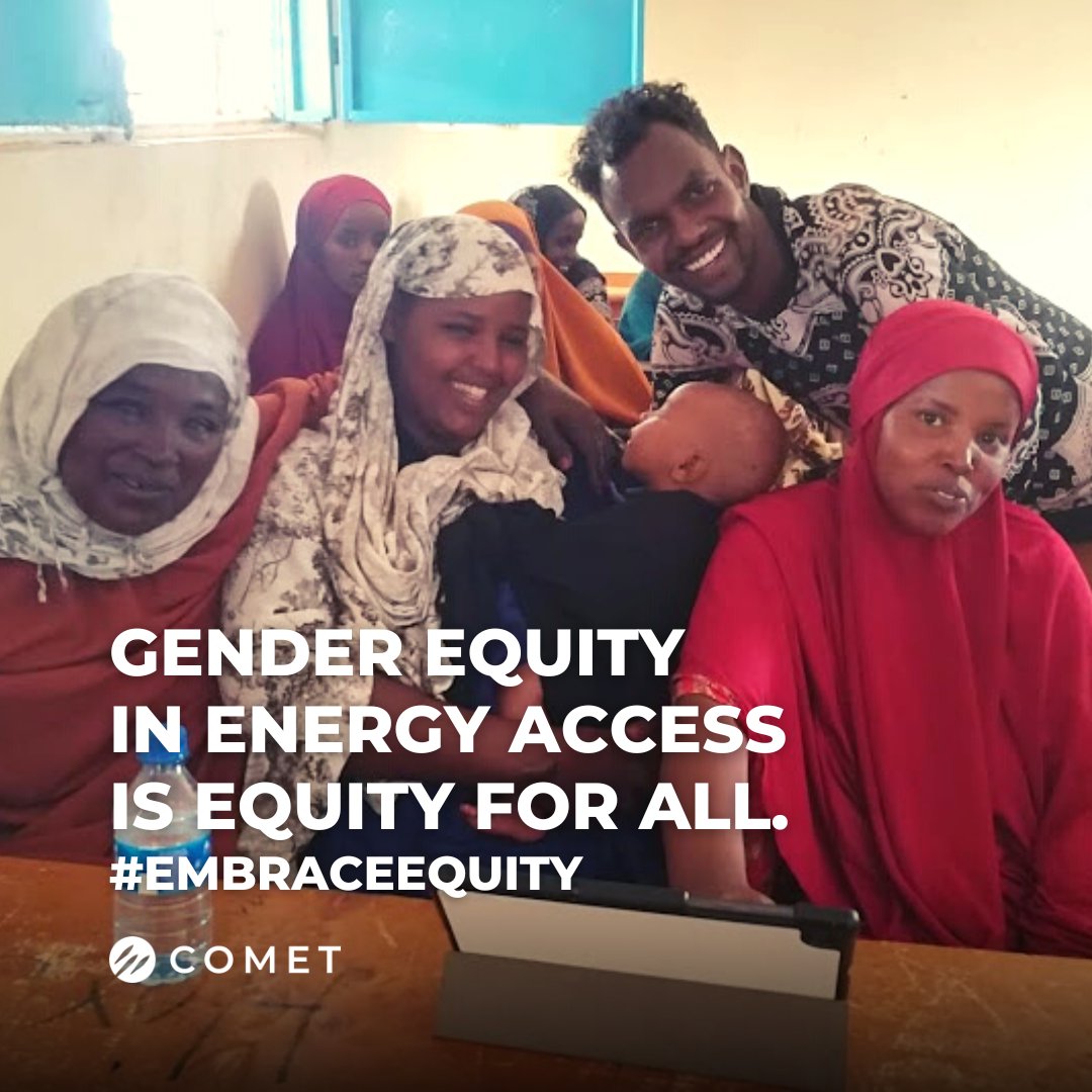 Happy #IWD2023! In many rural, off-grid communities, women hold significant insight into household &amp; community energy needs. COMET’s gender mainstreaming workshop modules ensure space for these voices as we strive towards equitable energy access for all. #EmbraceEquity
