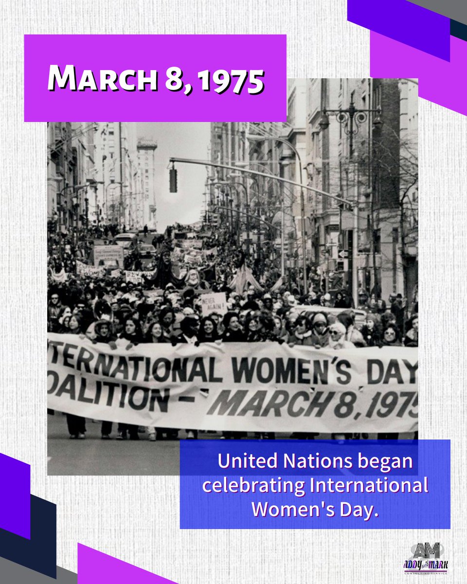 addyandmark's tweet photo. 48 years ago International Women's Day started. What female accomplishments do you think stand out since then? #addyandmark #bosslady #internationalwomensday #femaleentrepreneur #celebratewomen #business #entrepreneur #startup #smallbusiness #shoplocal #wednesdaythought https://t.co/nRq5Vwc1hf