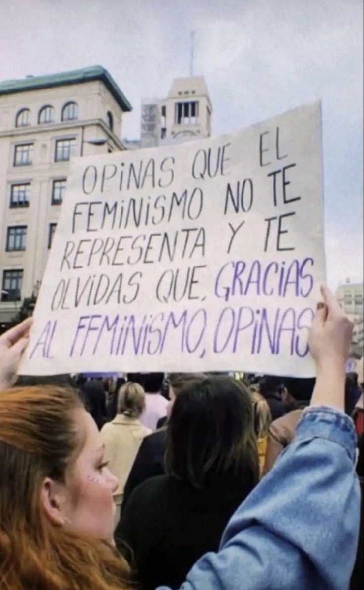Baytarms's tweet photo. opinas que el feminismo no te representa y olvidas que gracias al feminismo, opinas https://t.co/uHhFQeaHna