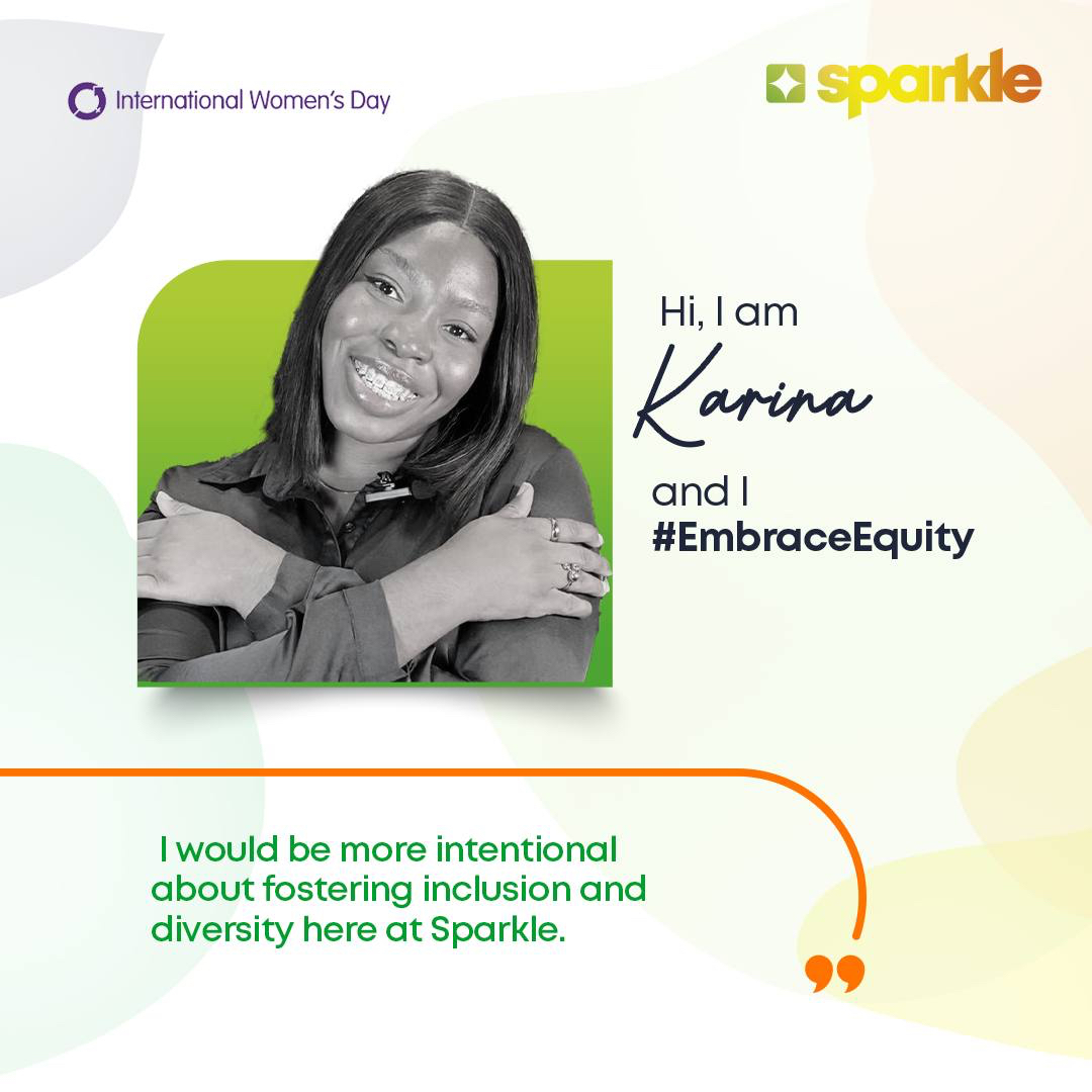 sparklemfb's tweet photo. It's time to level the playing field, let us come together to #EmbraceEquity 💪🏾 
 
Tell us how you would #EmbraceEquity this women’s month. Leave a comment below. 

#SparkleNigeria #DigitallySimple #MakeHerSparkle #IWD2023 #WomensMonth2023 https://t.co/tA4v1nj4dC
