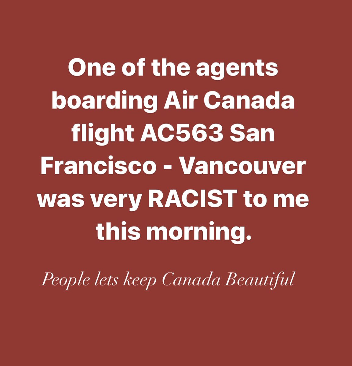 AlexCuba's tweet photo. This just happened @AirCanada 
San Francisco - Vancouver Gate D14 https://t.co/QetFvsQBPw