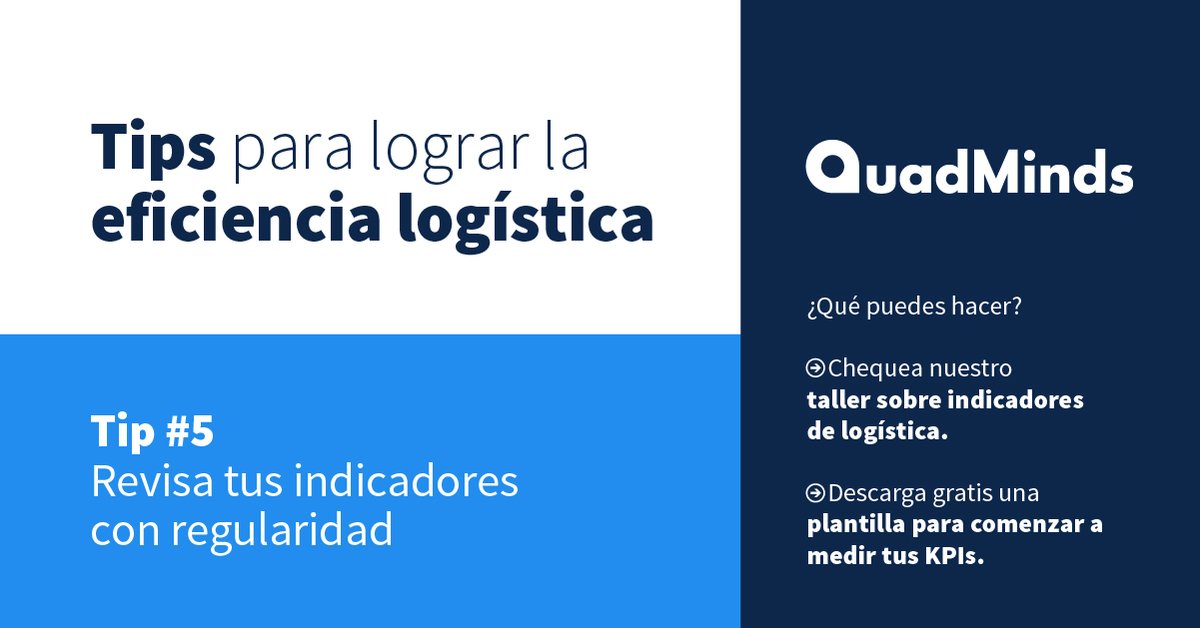 5 tips para profesionalizar tu servicio logístico y pasar al siguiente nivel
5️⃣Revisa tus indicadores con regularidad

Sigue nuestros tips para saber más o ingresa a nuestro sitio web para conocer cómo funciona nuestra solución 🔗bit.ly/40cE204