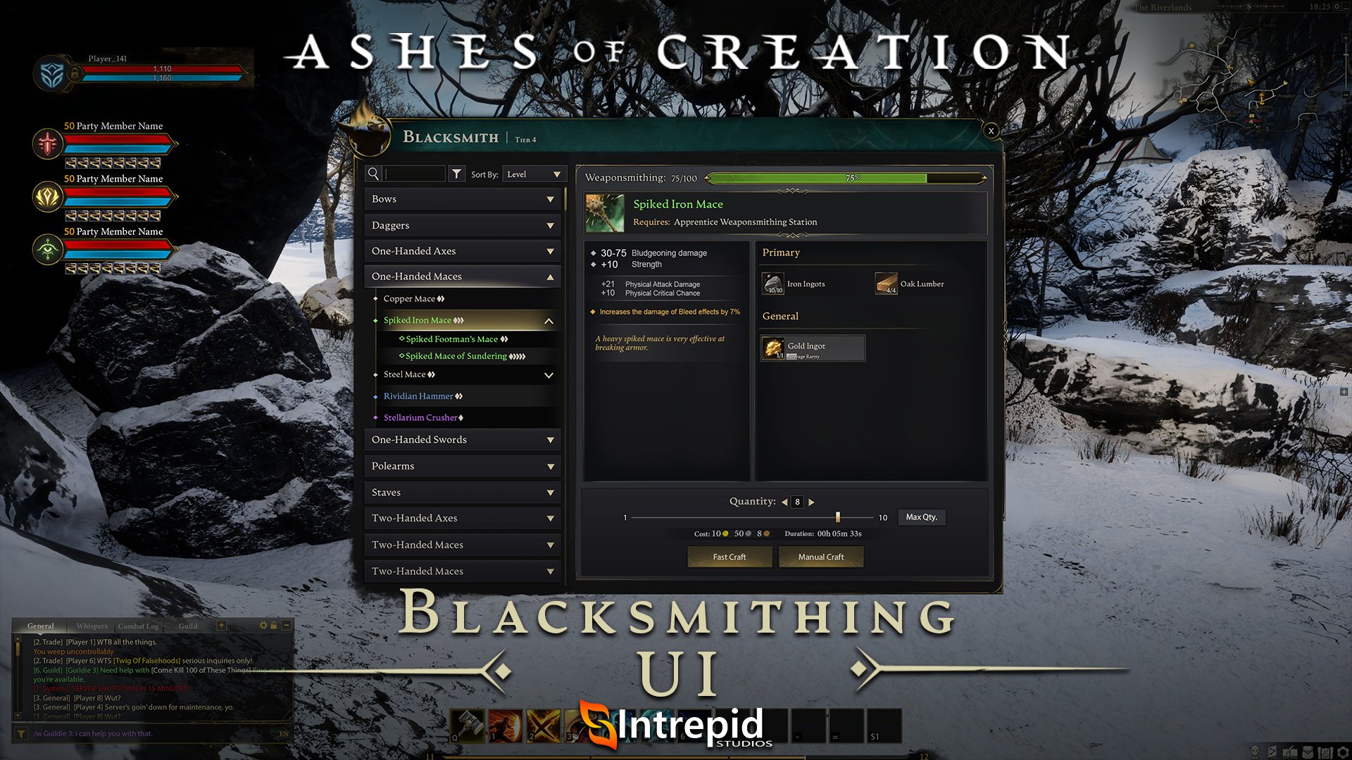 Ashes of Creation on X: ⚒️ Did you see the new blacksmithing UI we  unveiled in our February livestream? 🔨 💪 Who is planning to master the  smithing profession?  / X