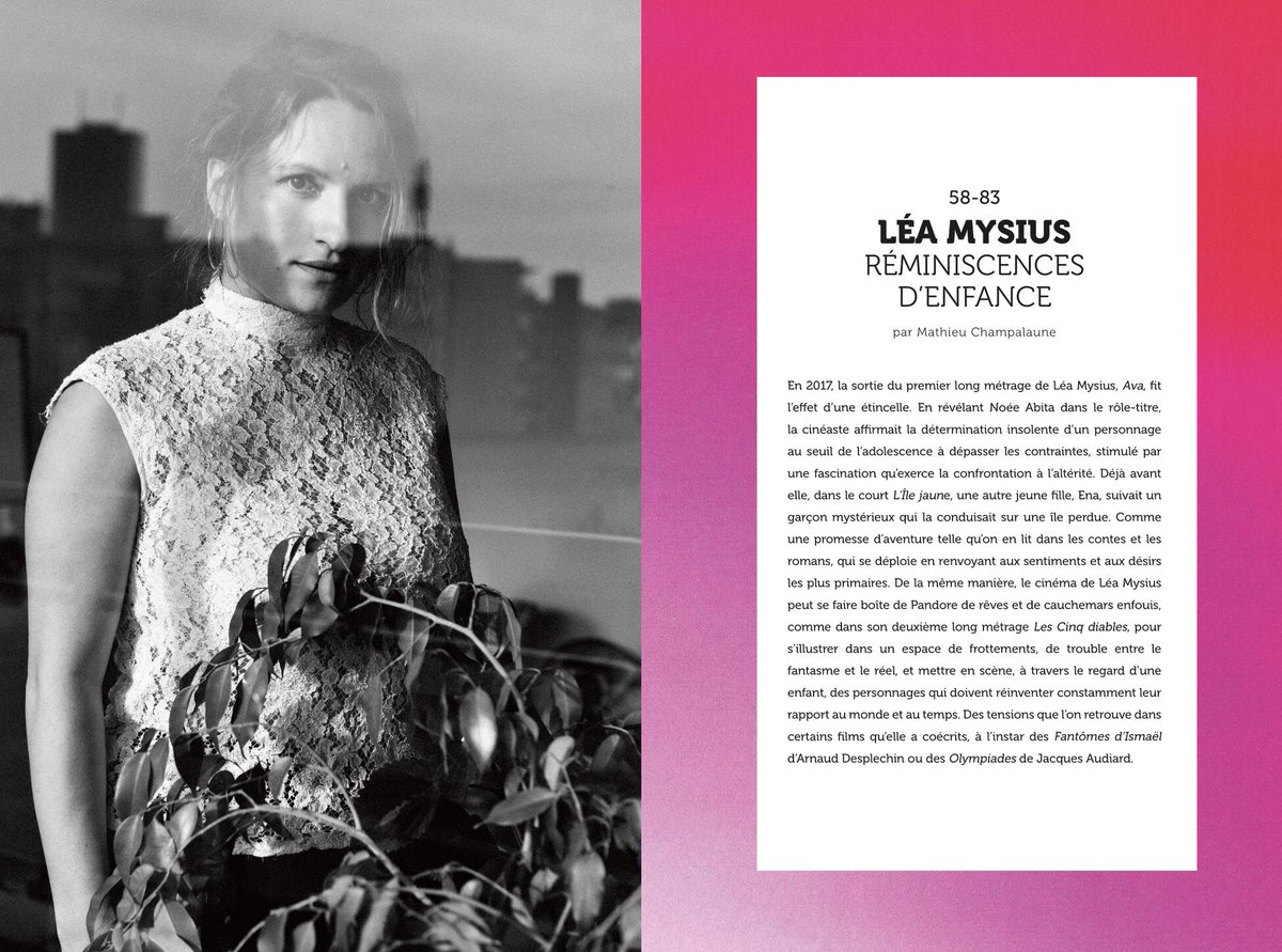 revue_repliques's tweet photo. La scénariste et réalisatrice Léa Mysius est au sommaire du nouveau numéro de Répliques, avec un vaste entretien mené par Mathieu Champalaune et explorant toutes les dimensions de son rapport à la création, de ses courts métrages au "Cinq Diables" sorti l'an dernier. https://t.co/7fiqPfz2Qv