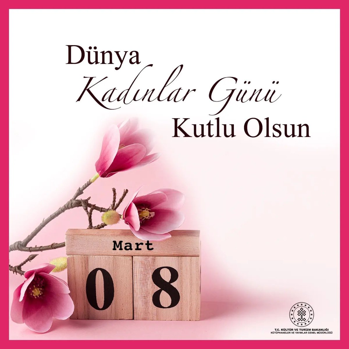 Toplumun temeli olan kadınlar; emekleri, duruşları, sevgileriyle geleceğimizin şekillenmesine büyük katkı sağlarlar.

"8 Mart Dünya Kadınlar Günü", Saygıdeğer Türk ve Dünya Kadınlarına Sağlık, Mutluluk ve Başarı Getirsin.

#dünyakadınlargünü #8martdünyakadınlargünü
