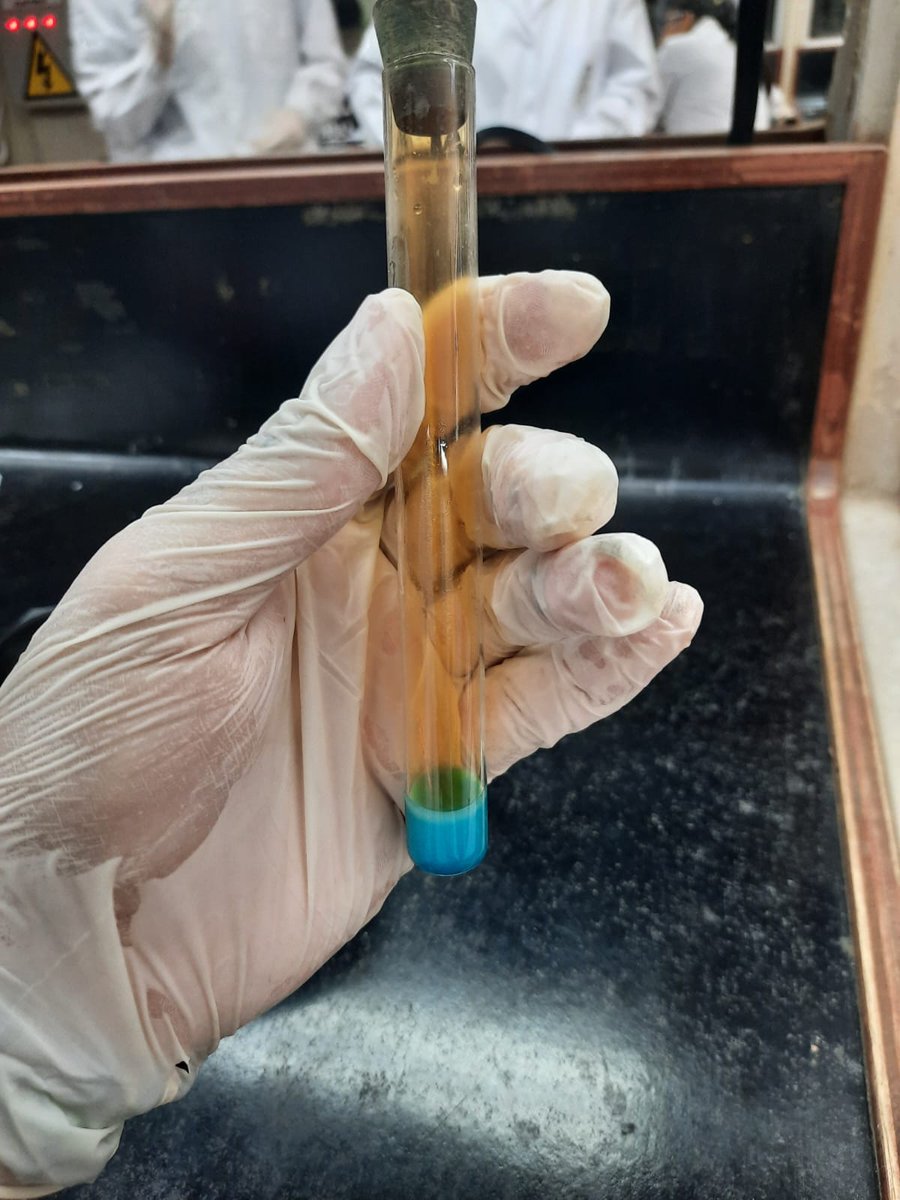 platametalica's tweet photo. Such a nice Lab III class the other day! We got to play around with so many chemicals... From left to right, they are: As, Cu, Cr, and Iodine. We also made a silver mirror, and tried hard not to breathe NO2 gas. @fcqoficial
#labclass #laboratory #CHEMISTRY #chemistryundergrad https://t.co/b8Q3ZgLIY2