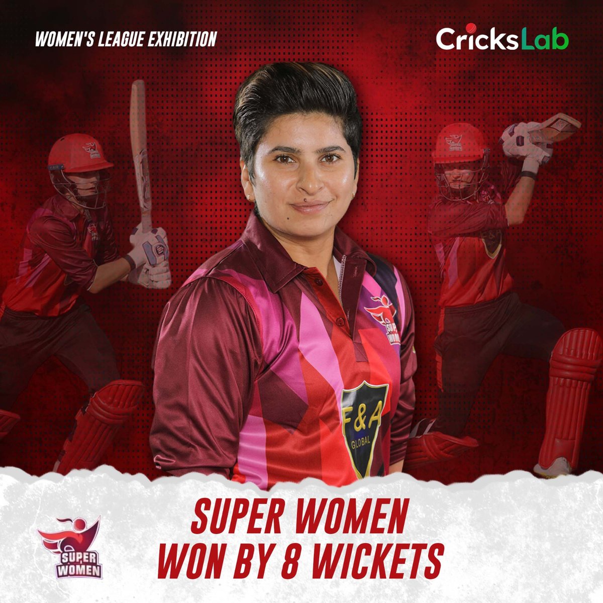 CricksLab's tweet photo. What a Win! 🤩
Congratulation to team Super Women who won the match by 8 wickets against team Amazons 👏⭐️
#Crickslab #KinnairdCollegeWomen #CricketVictory #BreakingBarriers #WomenInSports #8WicketWin #HistoryMakers #PowerAndPrecision #TeamworkAndTalent #CricketChampions https://t.co/7rnQscyYeM