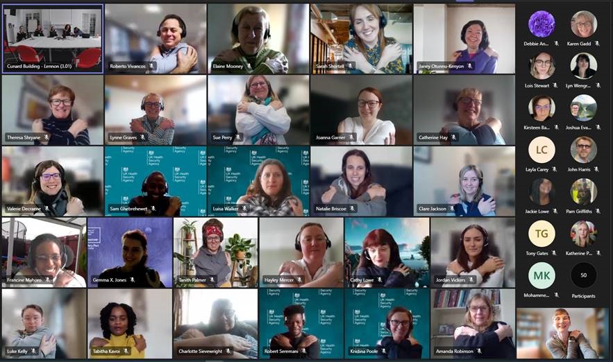 UKHSA_NorthWest's tweet photo. Our @UKHSA_NorthWest team striking the #EmbraceEquity pose to show support for #InternationalWomensDay2023 

We're taking a moment to celebrate the achievements of the amazing women in our workforce who work so hard to protect the health of people in the #NorthWest 

#IWD23 ♀️ https://t.co/DBEq2rIWop