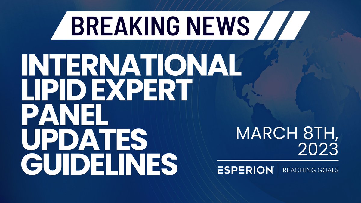 Breaking News🚨🫀
International Lipid Expert Panel (ILEP) updates guidelines for managing lipid disorders and cardiovascular risk. 
Read more here &gt;&gt;&gt; bit.ly/3kXo3TS 

#CardioTwitter #cardiovascular #lipid #Cardiovascularisk #lipidguidelines
