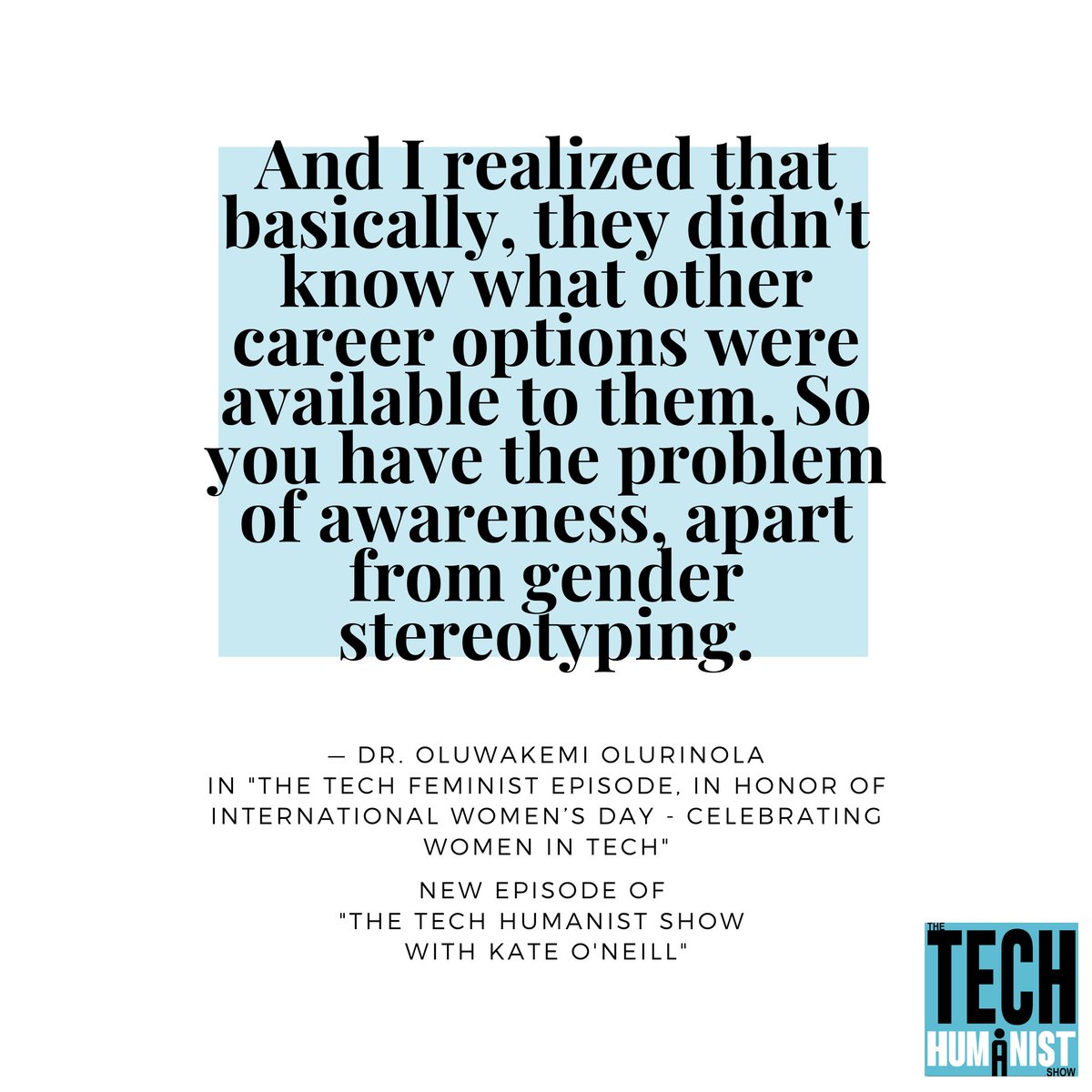 thetechhumanist's tweet photo. For #InternationalWomensDay — and to kick off Season 3! — we're highlighting a few brilliant women tech/futurist thinkers: @vanessamason, @safiyanoble, @imgisellemota, &amp; @kolurinola.

Listen, share, and subscribe! #women #technology #IWD2023

🔗 https://t.co/40SWkugcZF https://t.co/3DVVD3ZRQI