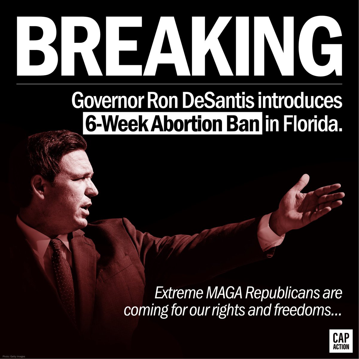 TonyHussein4's tweet photo. Governor Ron DeSantis is coming for your freedoms! Governor DeSantis DeSantis signed a 15-week abortion ban in April. Now, Florida Republicans propose a 6-week ban. The bill, SB 300, would ban abortion at 6 weeks of pregnancy,  before many people even know that they are pregnant. https://t.co/dmyGriQT1w