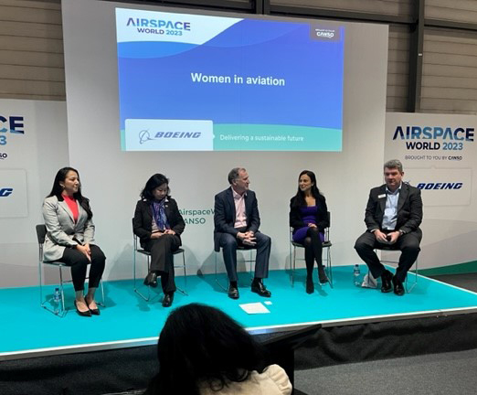 Just nu på Airspace World i Genève. Debatt och diskussion runt ökad inkludering och mångfald i vår bransch. @AirspaceWorld @CANSONews #CANSO #AirspaceWorld #ShapingourFutureSkies