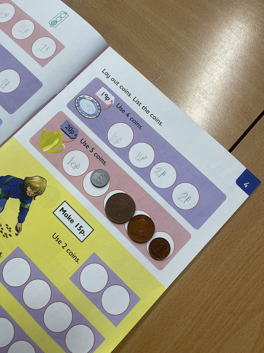 MissOrrP2's tweet photo. We are continuing to work on identifying coins and working out which coins would allow us to buy different items! We worked on our problem solving skills! @DeansPrimary https://t.co/PsSBY9xDAn