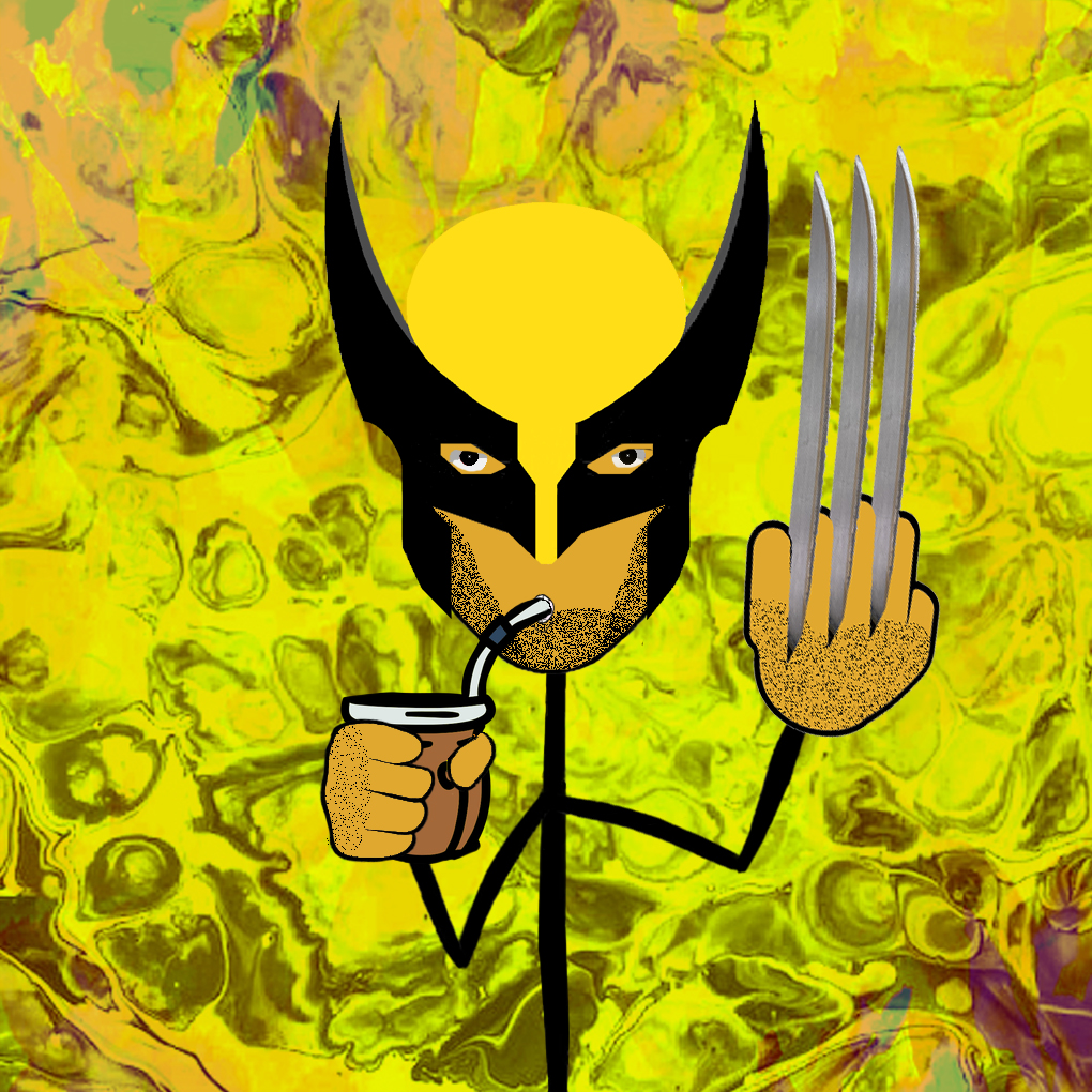 TheStickFren's tweet photo. Yeah! I need to drink my mate infusion every morning, then I do yoga and then I start the day with a lot of power to cut heads.
#NFT #NFTshill #NFTCommunity #NFTProject #nftart #NFTartwork #nftdrop #gallery #superhero #comic #xmen #logan #volverine #opensea #openseanft #marvel https://t.co/HHEiNNg3Zc