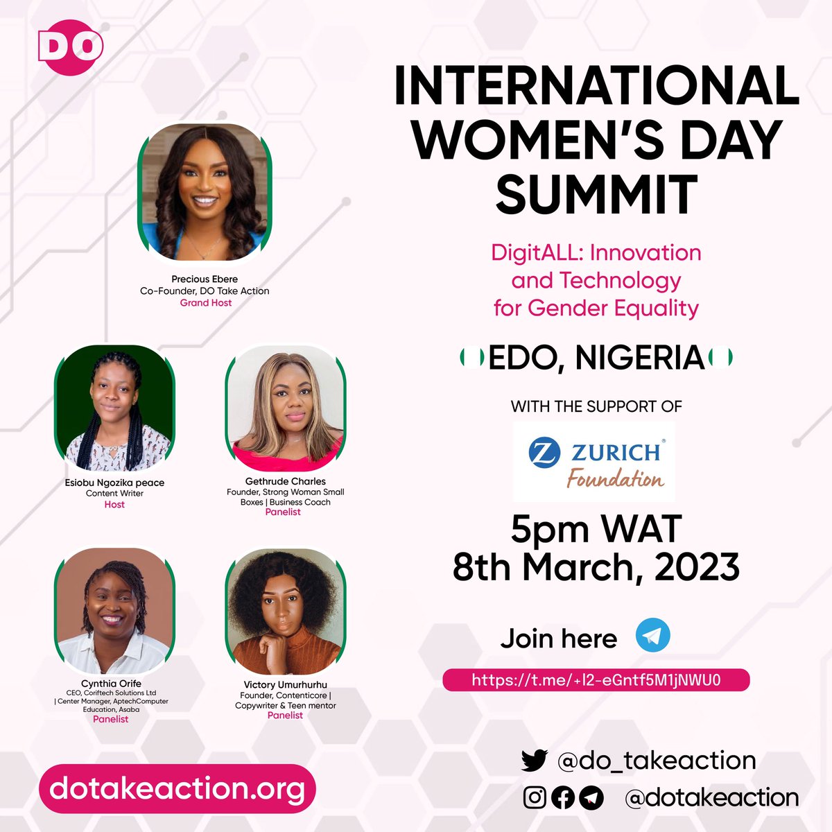 VictoryUmurhu's tweet photo. I am honored to be speaking at this virtual event pioneered by @do_takeaction to enlighten young ladies about opportunities available in the digital space. 

Are you a young lady, looking for a career in the digital space but you aren't sure where to start? This is for you!
#IWD https://t.co/AKZGbDk8zZ