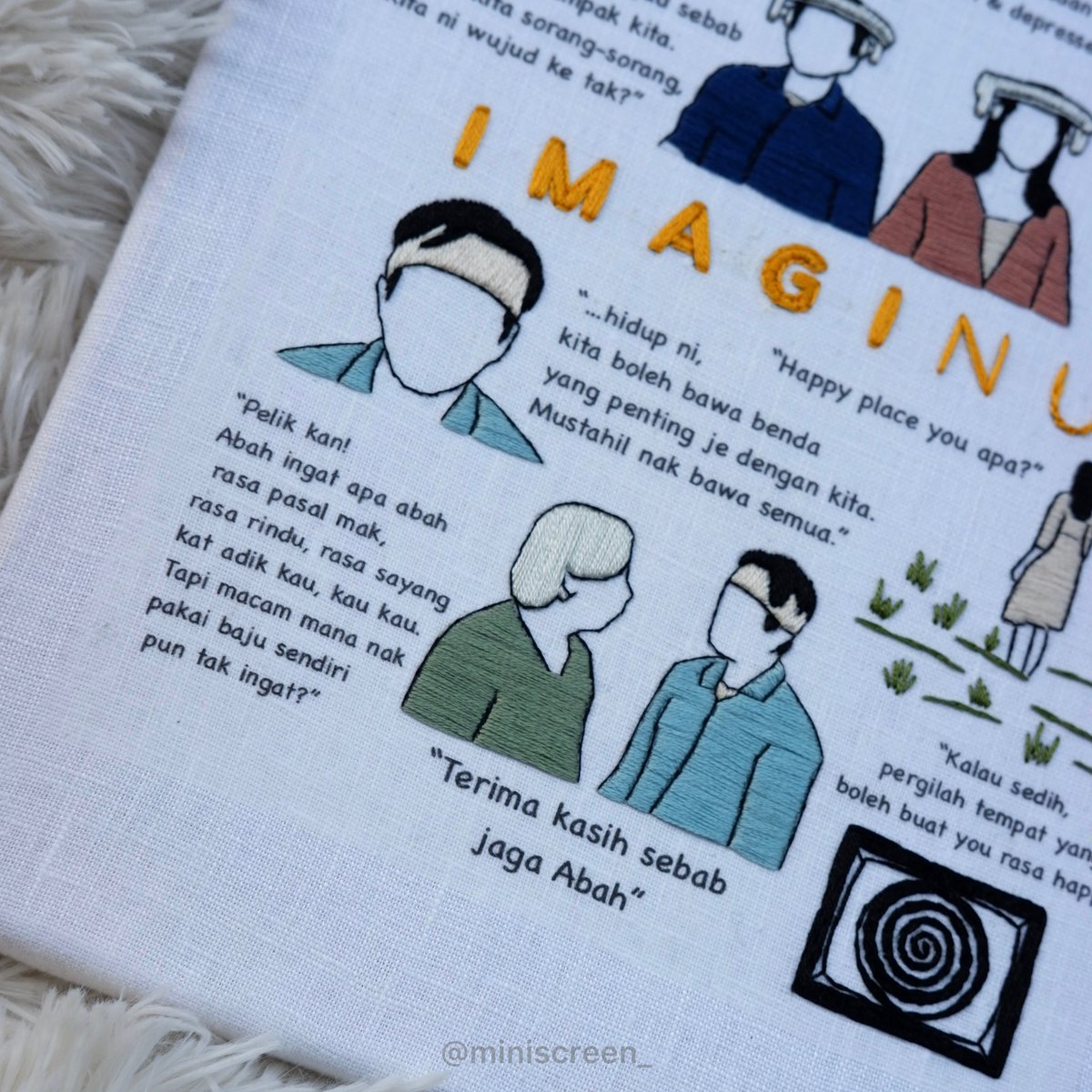 hzfra's tweet photo. Lama tak buka twitter ni dan share my works here. Instagram (username - miniscreen_) and tiktok saw it first, kita post di sini juga lah. Korang dah tengok Imaginur ? Movie yang sangat cantik. #Imaginur @Beto_Kusyairy @_nikamir @redzaminhat @FineArtMalaysia https://t.co/APRMnS8hKt