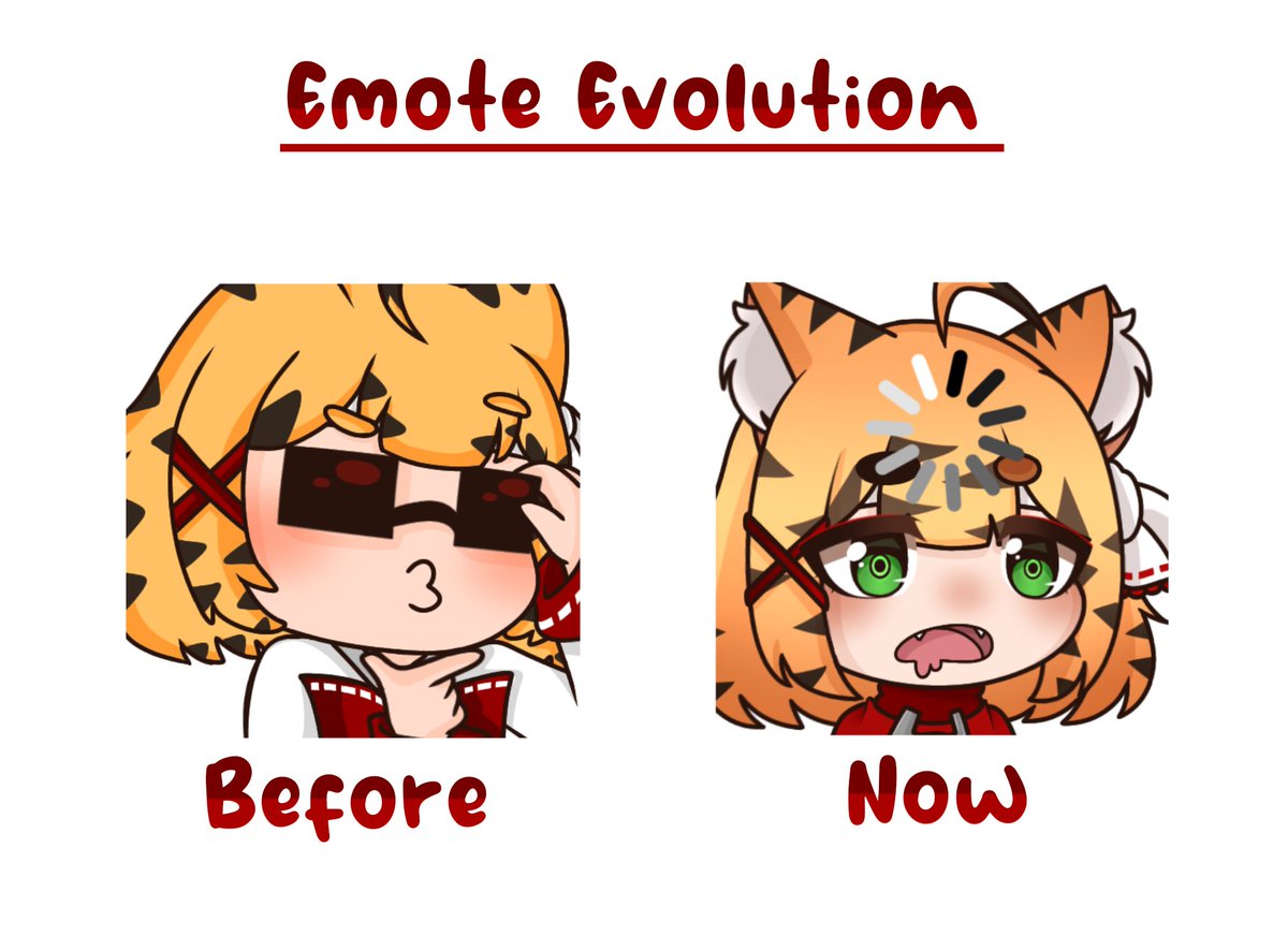 JunokoChan's tweet photo. ÉVOLUTION EMOTES 🧡 2021 VS 2023 

J'ai vu quelques vtubers faire ça donc je me suis dit pourquoi pas..

J'ai ai fait une comparaison et WOW
J'ai beaucoup évolué en même pas 2 ans ! 🥹

Vous en pensez quoi ? Et votre évolution ?

#vtuberfr #vtuber #emote #junoko #evolution #VYSFO https://t.co/vbjFDyl7hO