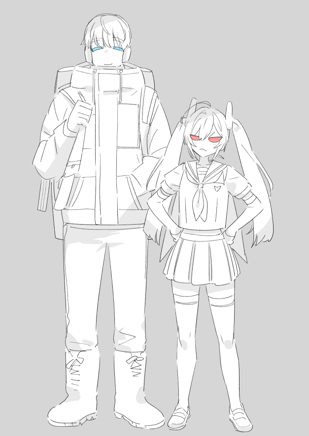 「ツインテメスガキ概念が似合いすぎるTFの擬人女体化の絵 」|MIKΣのイラスト