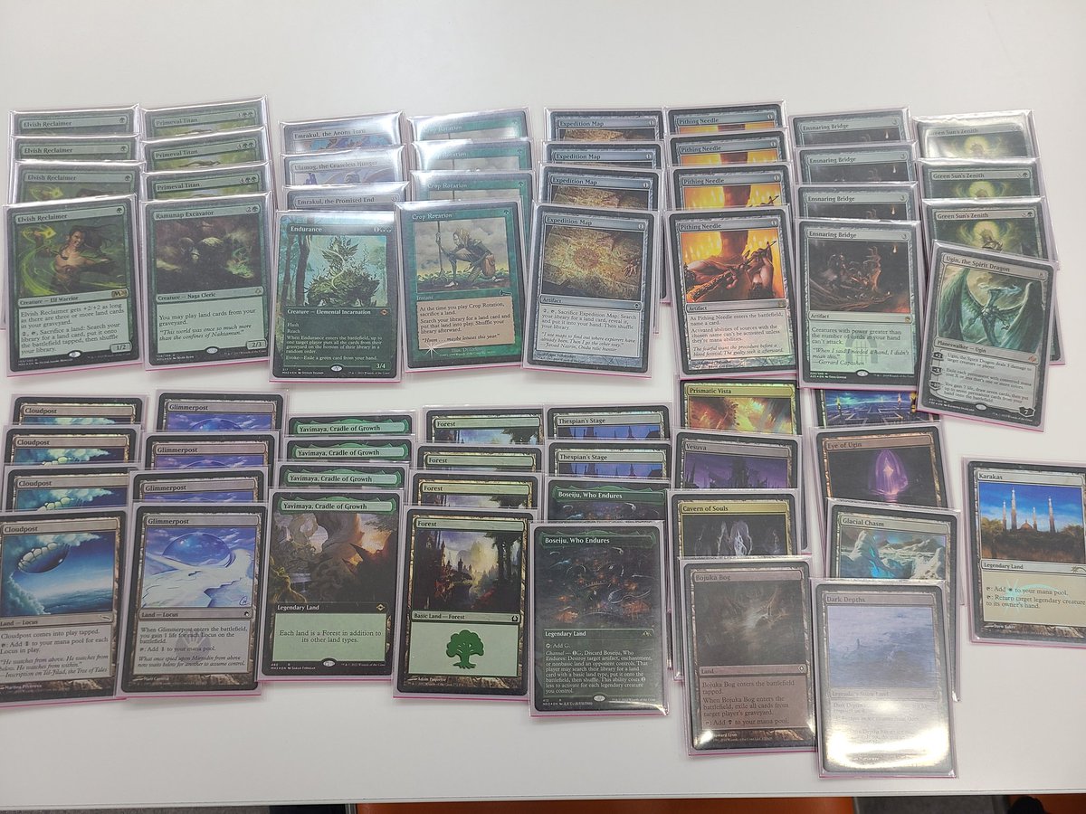 MTG 緑ポストデッキパーツ MTG レガシー デッキ 緑ポスト メイン60枚+サイドボード15枚