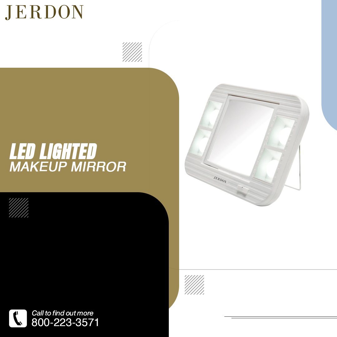 Illuminate your beauty routine with Jerdon Style's LED-lighted makeup mirror! Shed light on your gorgeous self and slay every look. Shop now and shine bright!

#ledlighting  #lightedmirrors #makeupmirrors #makeup #mirror