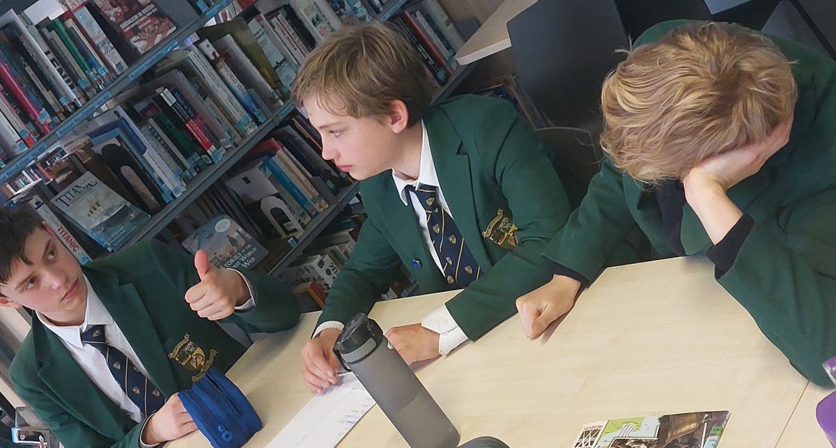 SibfordLibrary's tweet photo. Our Year 7 pupils enjoyed the Reading Champions Quiz!
@SibfordEnglish 
#BeYouBeSibford
#NRCQuiz2023 https://t.co/RxITQxVI51