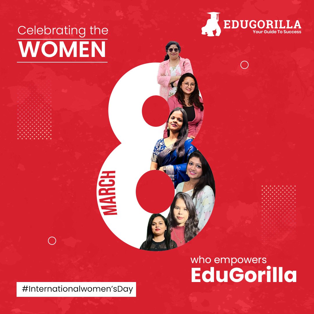 edugorilla's tweet image. Let's celebrate the ones who are known to be the pillars of our life. 
Happy International Women's Day!!
#edugorilla #jobtech #internationalwomensday #womensday #women #womensrights #equality #feminism #womensmentalhealth #equalrights #love  #positivity #femalepositivity
