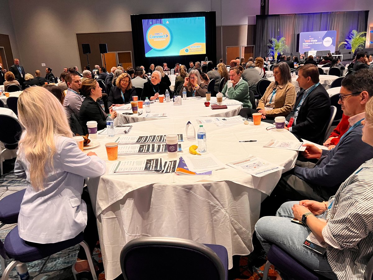 civitas4health's tweet photo. During today's Roundtable on Leveraging HIE Powered Interstate Data Exchange to Further Interoperability, @lisabari explains the importance of national ADT exchange through #PCDH to improve patient experience by making health data available wherever care occurs. @VelaturaPBC https://t.co/ApXYSWZhYx