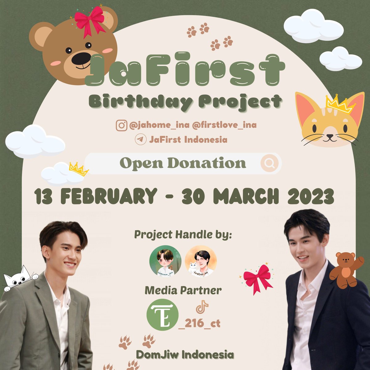 JaHome_ina's tweet photo. Hello #DomJiw Indonesia, kami dari @JaHome_ina dan @firstlove_ina melakukan open donasi untuk project birthday #JaFirst Detail project bisa di lihat diposter di bawah ini yaa, untuk donasinya tidak ada minimal donasi 🤗 Link donasi : https://t.co/BAFMQ59dAj
#DomJiwINA_Project https://t.co/svHrf4axMP