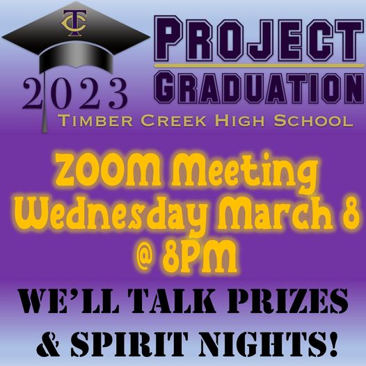 TCHS Project Graduation (@tchsprojgrad) on Twitter photo Remember! There is a TCHS Project Graduation Zoom meeting tonight at 8pm! us02web.zoom.us/j/85745500755?…
Stay current on how your Senior can earn FREE prizes on graduation night! facebook.com/groups/TCHSPro…
#FreeMerch <a href="/TCHSBandOrch/">TCHS Band&Orchestra</a> <a href="/TCHS_cg/">Timber Creek CG</a> <a href="/TCHSFootball/">TCHS Falcon Football</a> <a href="/TCHS_WAthletics/">TC Women’s Athletics</a> <a href="/TC_Cheer_/">Timber Creek Cheer</a> <a href="/TCGBB/">Timber Creek Lady Falcons</a> Remember! There is a TCHS Project Graduation Zoom meeting tonight at 8pm! us02web.zoom.us/j/85745500755?…
Stay current on how your Senior can earn FREE prizes on graduation night! facebook.com/groups/TCHSPro…
#FreeMerch <a href="/TCHSBandOrch/">TCHS Band&Orchestra</a> <a href="/TCHS_cg/">Timber Creek CG</a> <a href="/TCHSFootball/">TCHS Falcon Football</a> <a href="/TCHS_WAthletics/">TC Women’s Athletics</a> <a href="/TC_Cheer_/">Timber Creek Cheer</a> <a href="/TCGBB/">Timber Creek Lady Falcons</a>