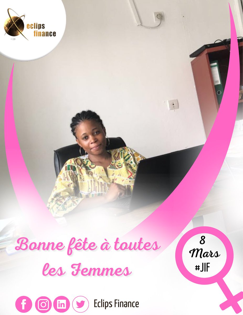 EclipsFinance's tweet photo. Nous souhaitons une Bonne journée internationale des droits de la Femme à toutes les Femmes.
Un message pour vous
« Femmes, ne doutez pas de votre potentiel, nous avons tellement à offrir au monde. »

#8mars #internationalwomansday #femmesentrepreneures  #eclipsfinance  #cameroun https://t.co/SPoavOR3x6