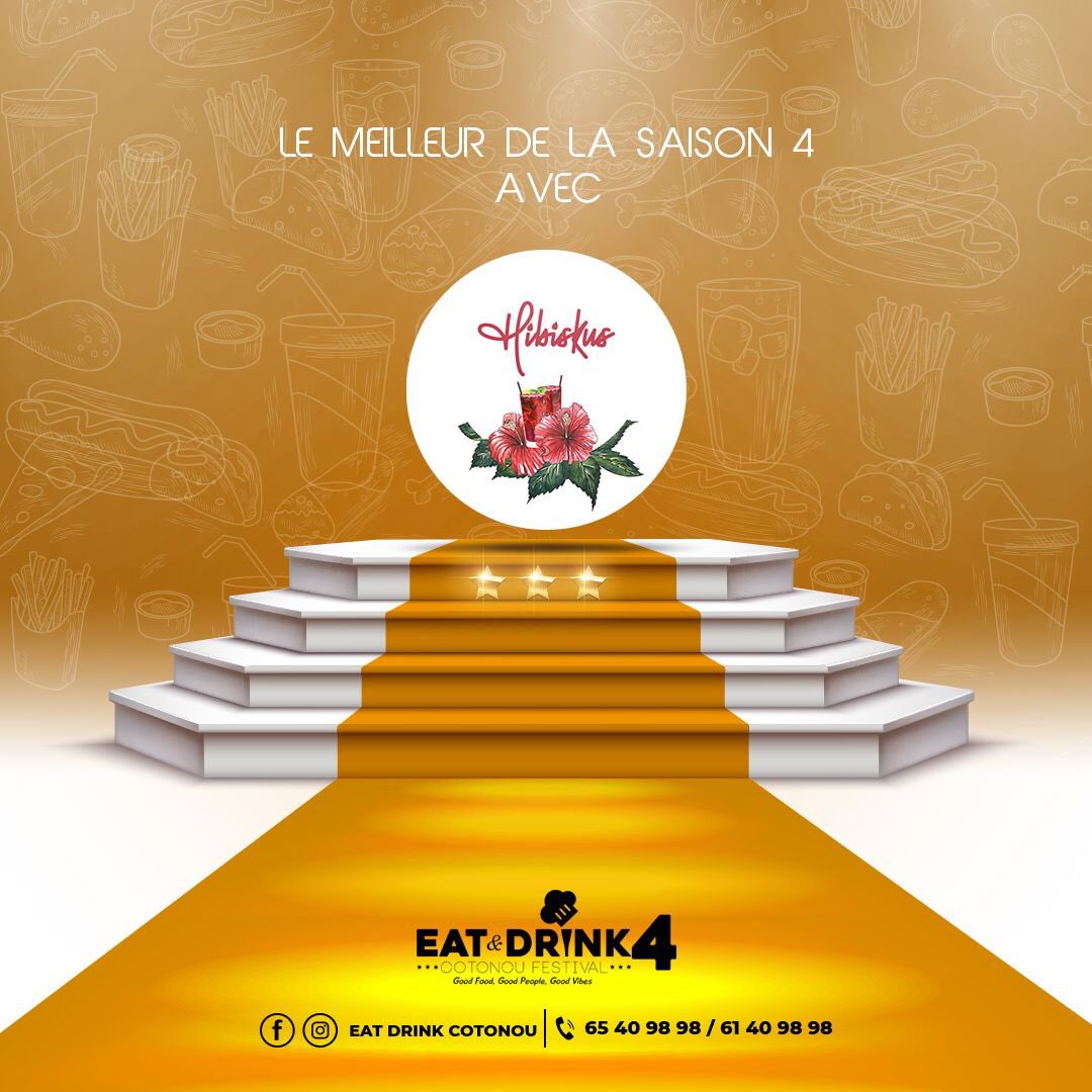 Hibiskusjuice's tweet photo. On ne change pas le BAR qui gagne ! 😎 HIBISKUS sera encore de la partie pour cette nouvelle édition du EAT AND DRINK du 14 au 19 Mars 2023 à Canal Olympia Wologuèdè !
#Hibiskus #EAD4 #HibiskusDeRetour https://t.co/QDGjogMdbN