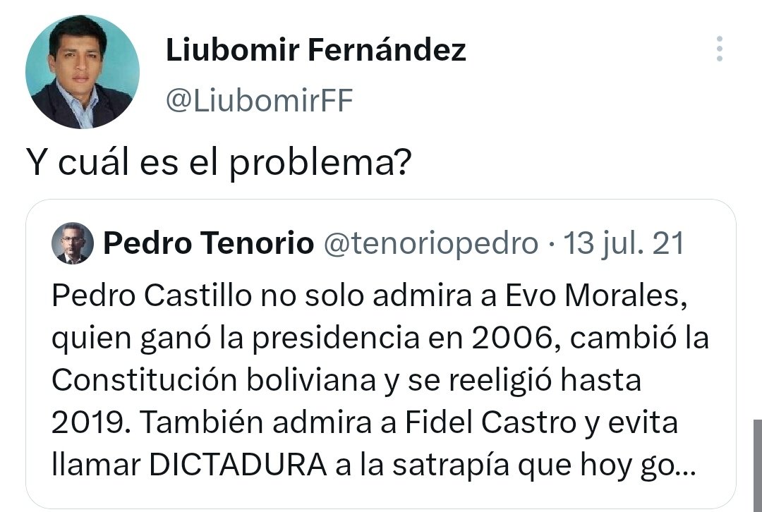 Liberfach0's tweet photo. ⚠️ | ¡CONFIRMADO!, el corresponsal de la República, Liubomir Fernandez, el q "desmiente" la versión de los soldados cuando escaparon por el río, y q la prensa caviar utiliza como única fuente válida en Puno, es un admirador de Evo Morales, y de Runasur. ¿que opinas? https://t.co/ovcWJgYNFe