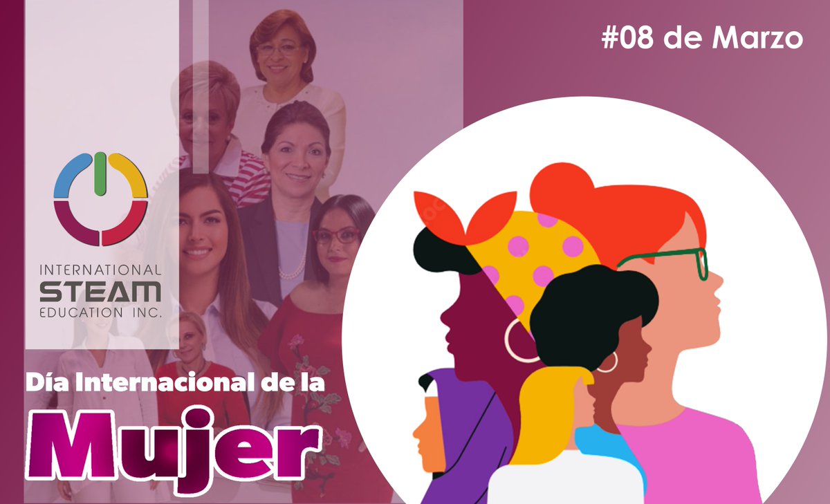 #08MAR Feliz día Internacional de la Mujer.
🙆‍♀️🎉Queremos expresar nuestro reconocimiento a todas aquellas mujeres trabajadoras, madres, amigas, consejeras, esposas, hijas, hermanas. En especial aquellas que se dedican a las ciencias y tecnología
Gracias Totales!😘

#aprendersteam