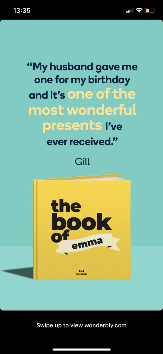 katiedav_'s tweet photo. One of the most wonderful presents Gill ever received was a personalised book from her husband. Personalised for a woman called Emma. https://t.co/iIHbx1ZhZZ