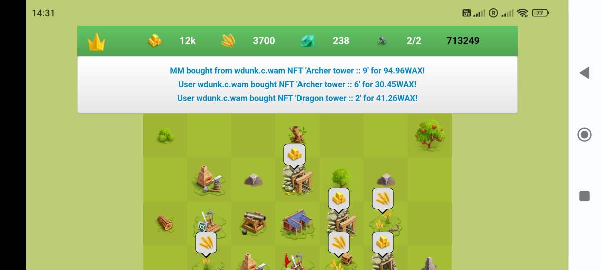 Exciting development in #GameFi2! A player sold their Archer Tower at level 9 and used the proceeds to purchase two towers at levels 6 and 2, with some profit left over. Impressive strategy! #GAME #LOC