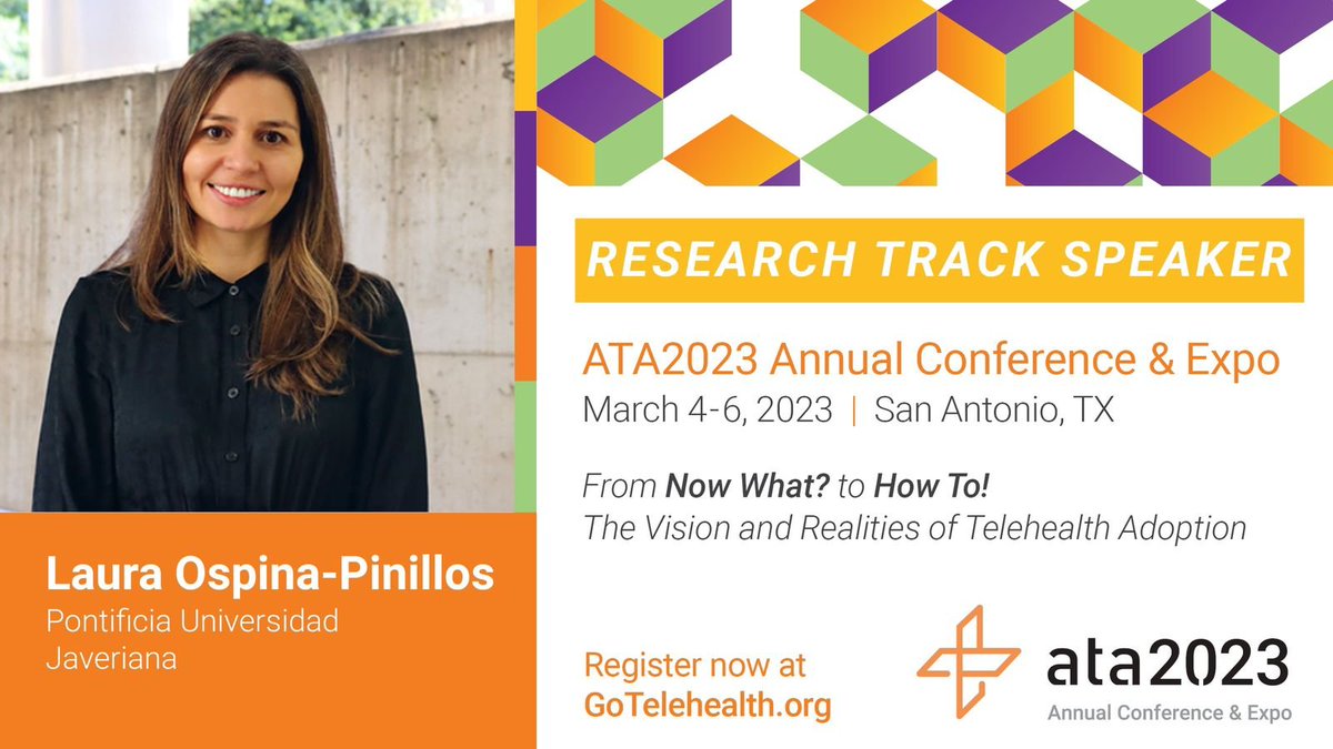 MedicinaPUJ's tweet photo. Participación de la Dra. Laura Ospina en el American Telepsychiatry Association Congress con los proyectos "Mentes Colectivas" y " Co-designing and developing an online platform to enhance helpseeking
and self-management of mental health in young people from Bogotá (Colombia). https://t.co/TLuwtQDYeN