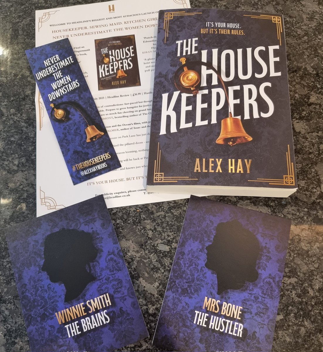Thank you so much @Bookywookydooda and @headlinepg for sending me a proof of #TheHouseKeepers @AlexHayBooks I can't wait to read it! Published 6th July 
#books #bookbloggers #booktwitter