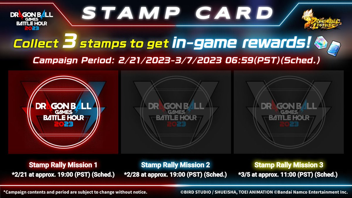 db_eventpj's tweet photo. @Riyad_Ghechoua 
Here's your 1st stamp!
Collect 2 more to get in-game rewards!

▼Campaign Details
https://t.co/hrX3xsCHf8

#BattleHourStampRally
#BattleHour https://t.co/m62PrKFP9r