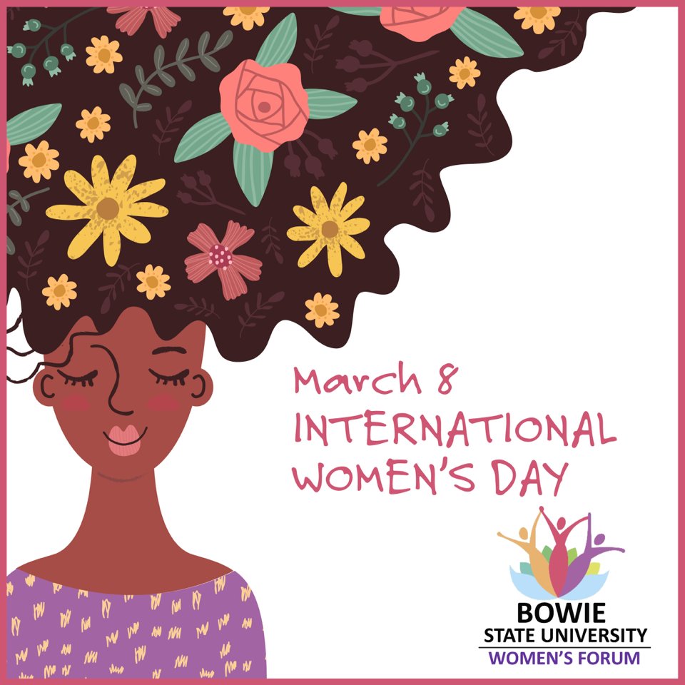 BSUWomensForum's tweet image. Join us as we honor today, March 8th #InternationalWomensDay! A day of celebration of the achievements of women! ♀️

Join our celebration at our upcoming 5th Anniversary of the BSU Women's Forum Women's Expo on Monday, March 27th! Get your tickets now!  🔥community.bowiestate.edu/2023bsuwomense…