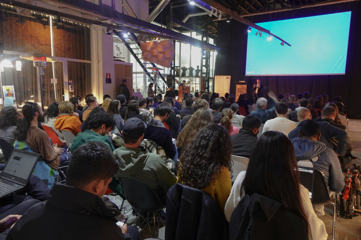 IAAC's tweet photo. "Innovation is the instrument for transformation” yesterday at @IAAC @mickdonaldson from #BITHabitat officially kicked-off the @Respira_project in front of a full audience.

#BarcelonaInnova #CiutatProactiva https://t.co/V4lflz2DST