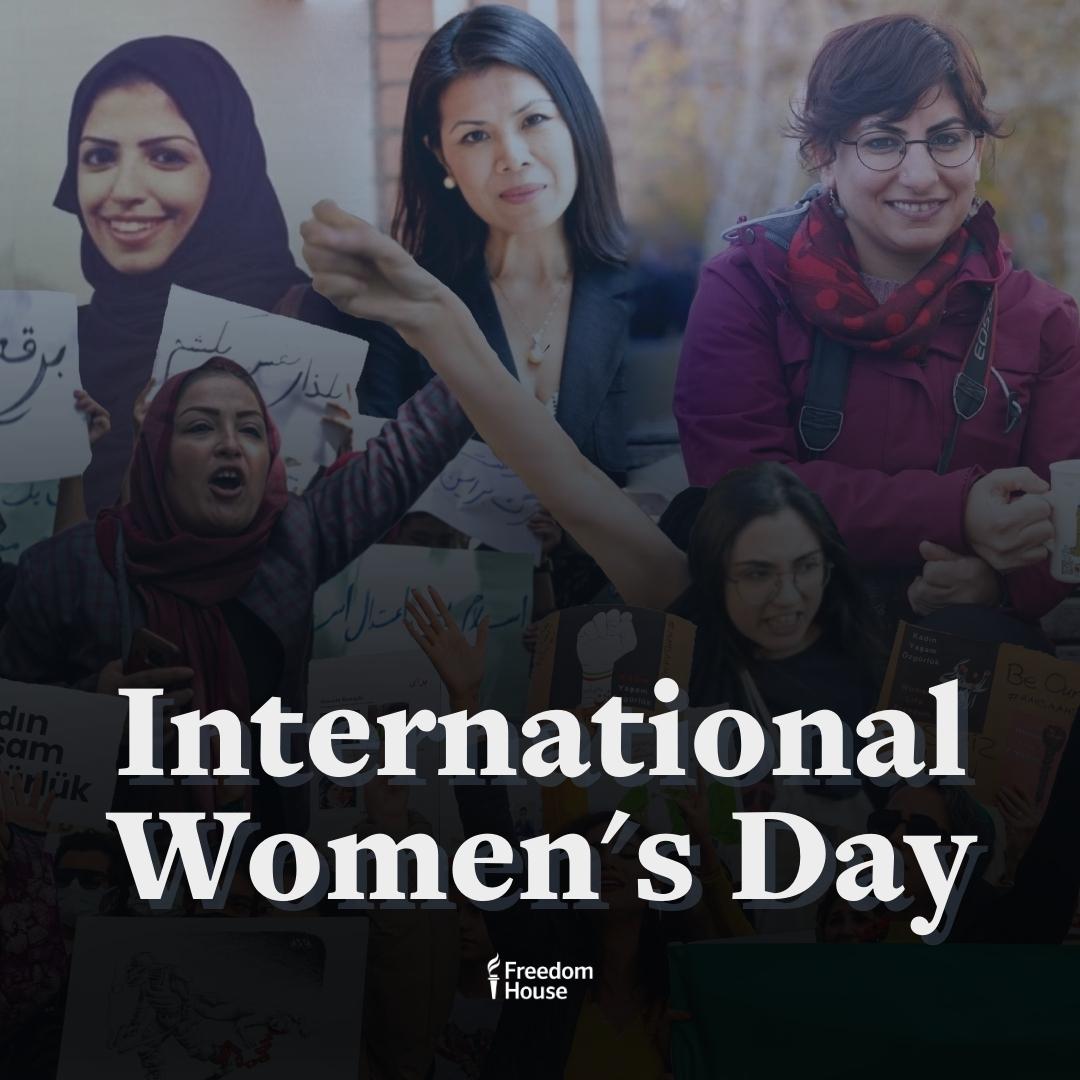 freedomhouse's tweet photo. For #IWD2023, we recognize &amp; celebrate the many extraordinary women who have dedicated their lives to defending freedom around the world. Today, we want to highlight three in particular who are unjustly imprisoned for it. #FreeThemAll (1/5)  

🔗https://t.co/z0AbvAl6n8 https://t.co/iLb3I2qhro